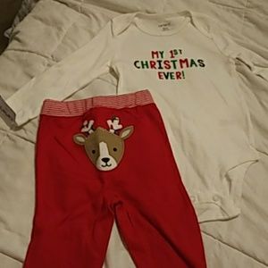 12m My first christmas outfit